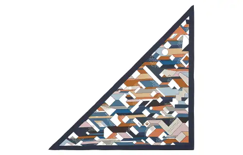 HERMES Silk Scarves Women's Blue