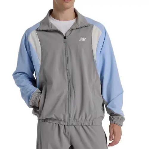 New Balance Jackets Men's Gray Lapel Moderate Other