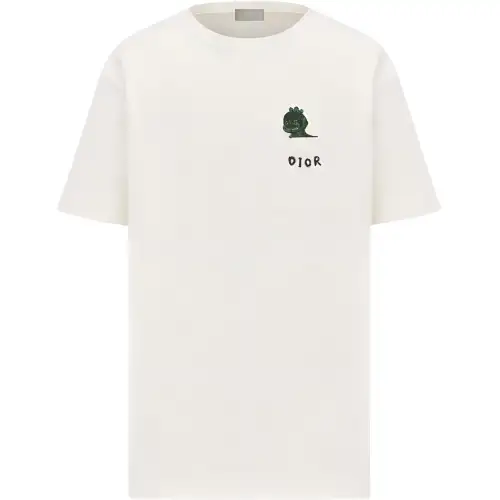 DIOR T Shirts Men's Crew Neck Moderate Straight Fit
