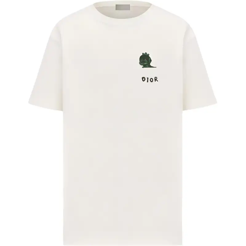 DIOR T Shirts Men's Crew Neck Moderate Straight Fit