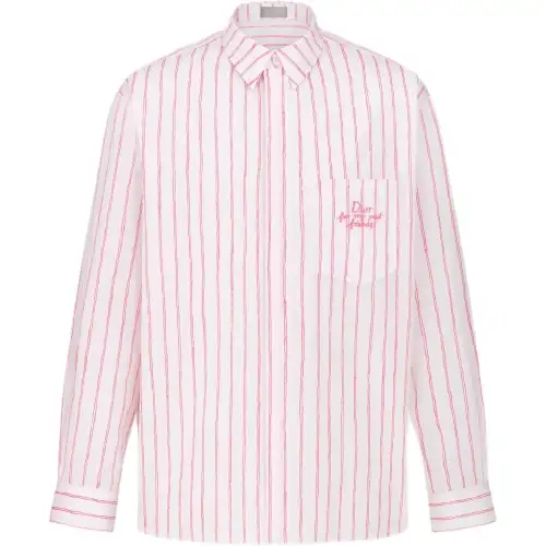 DIOR Homme X Hylton Nel Striped Oversized Shirt