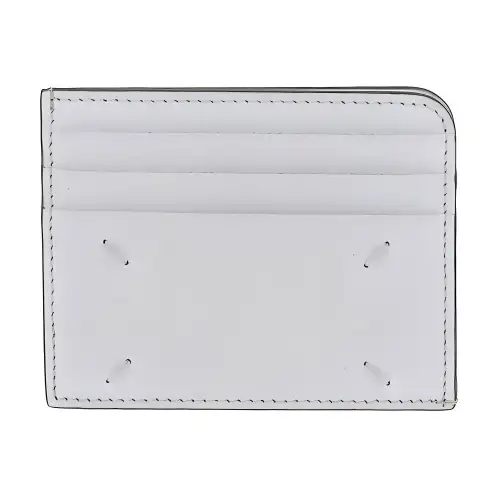 Maison Margiela Cow Leather Card Holder Unisex White