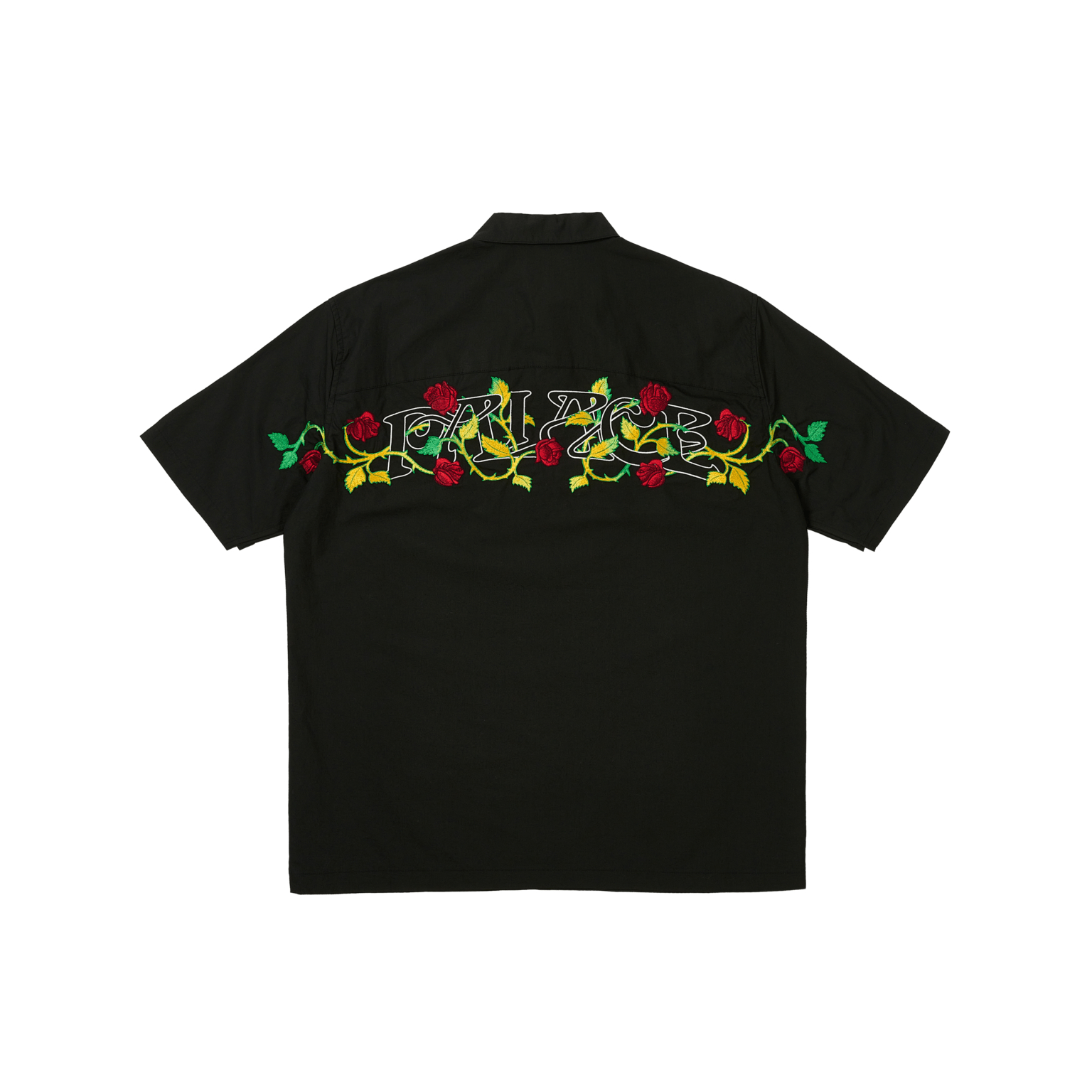 Рубашка Palace PALACE SS25 Drop10 ENGLISH ROSE SHIRT (черная)