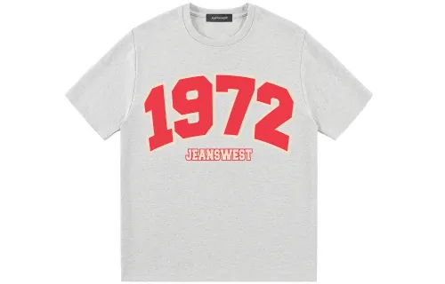 JEANSWEST T Shirts Unisex Crew Neck Moderate