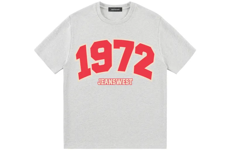 JEANSWEST T Shirts Unisex Crew Neck Moderate