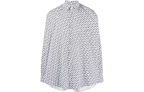 Vetements Logo Printed Long-Sleeved Shirt