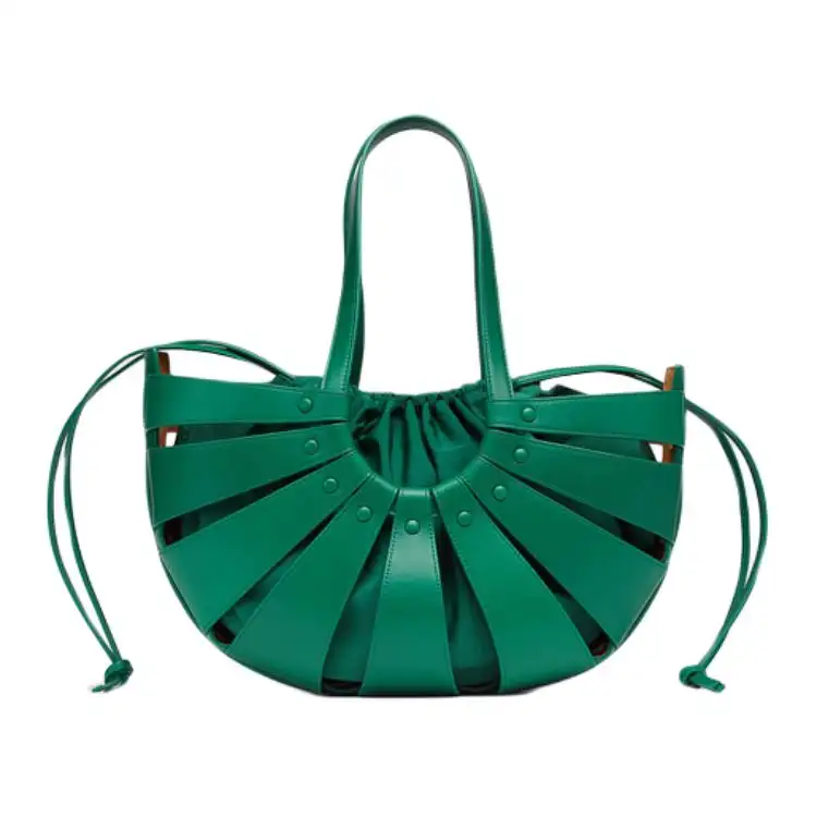 Bottega Veneta Cow Leather Handbag Women's Racing Green