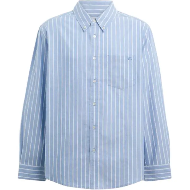 COACH Shirt Men's Blue Mixed Color