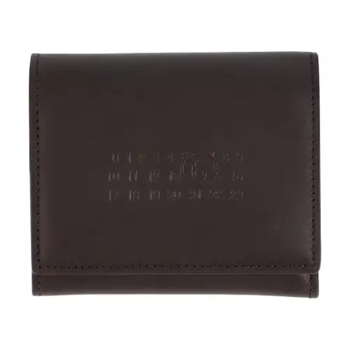 MM6 Maison Margiela Calfskin Wallet Women's Brown