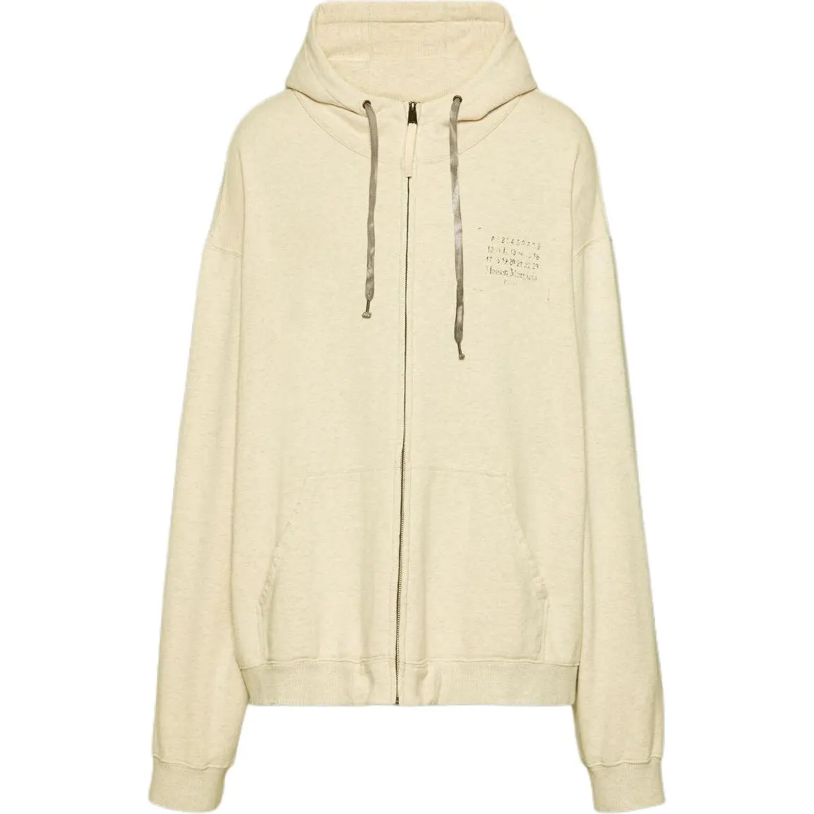 Maison Margiela Stamp Logo Zip Hoodie