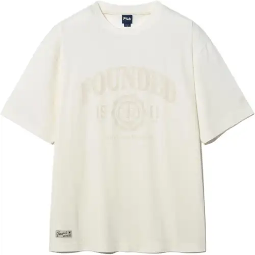 FILA T Shirts Men's White Crew Neck
