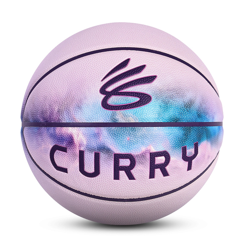 Under Armour CURRY 395 Pangaea Collection, Moisture Absorption Pu Basketball Light Galaxy Pink Size 7 Ball Training