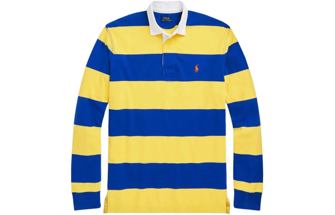 Polo Ralph Lauren SS24 Polo Shirt Classic Version Men's Yellow & Blue