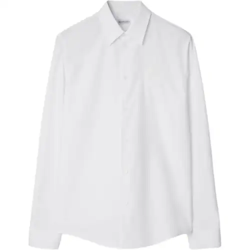 Burberry EKD-embroidered cotton shirt