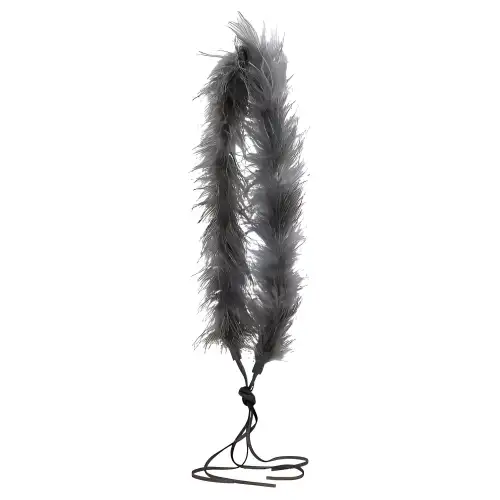 PRADA Fur Bag Straps Women's Gray