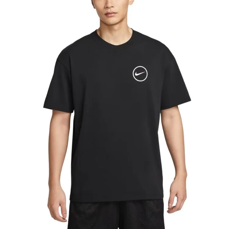 Nike T-Shirts Men's Black Crew Neck Moderate