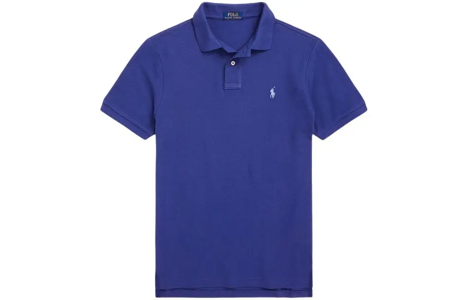 Polo Ralph Lauren SS24 Polo Shirt Custom Slim Fit Men's Blue