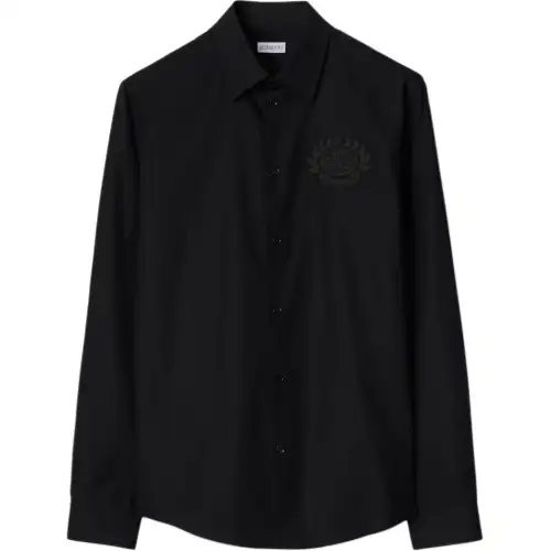 Burberry logo-embroidered polo shirt