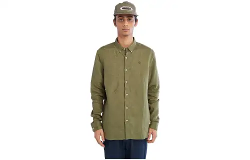 Timberland Shirts Men's Green Lapel Moderate Other