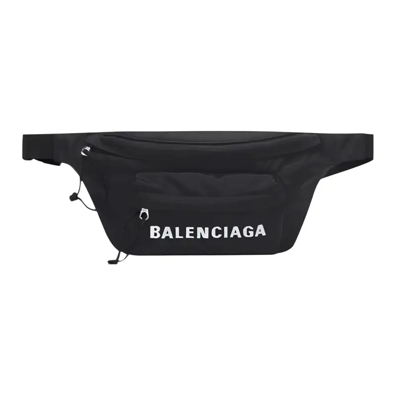 Balenciaga Nylon Fanny Pack Men's Black