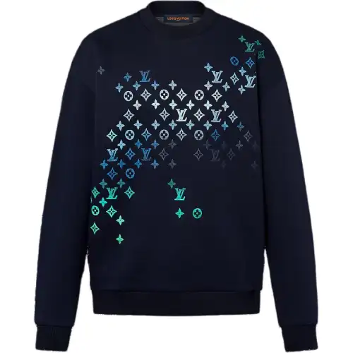LOUIS VUITTON 1AFVIV Embroidered Cotton Sweatshirt