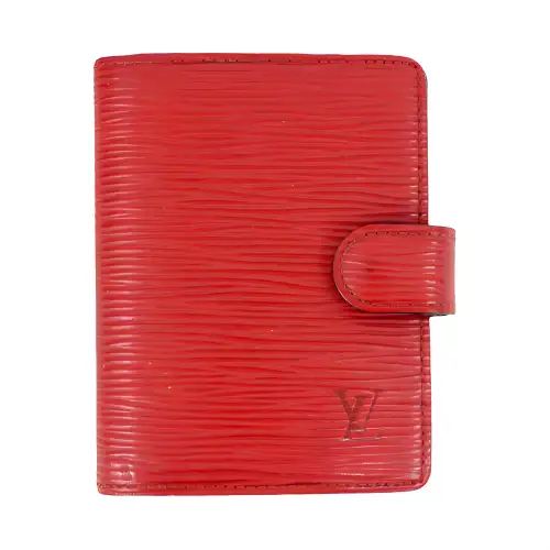 LOUIS VUITTON Epi Leather Wallet Mini Unisex Castile Red