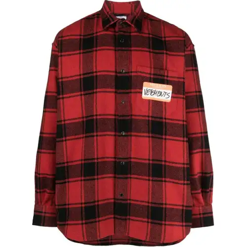 Vetements Hello My Name Is cotton shirt