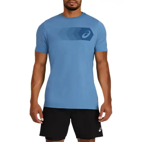 Asics XGSS FADED HEX TEE T Shirt Men's Blue