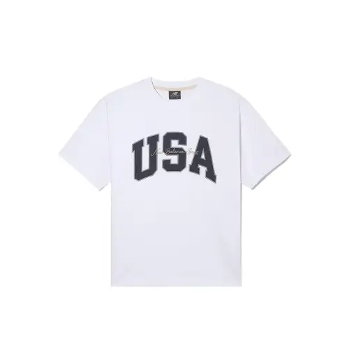 New Balance UNI USA T Shirt Unisex 10 White