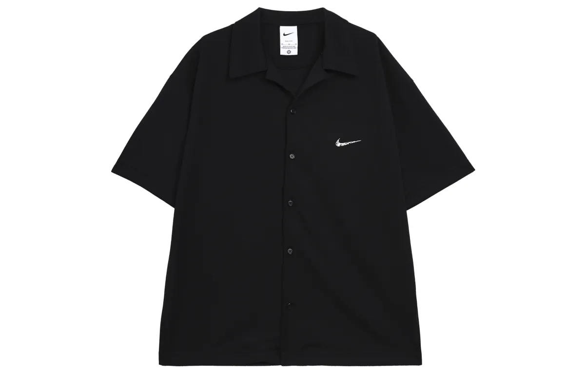 Nike Shirts Men's Black Lapel Moderate Other