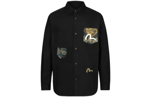 EVISU Shirts Men's Lapel Moderate Other