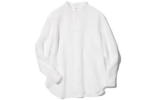 UNIQLO Shirts Unisex White Crew Neck Moderate Other