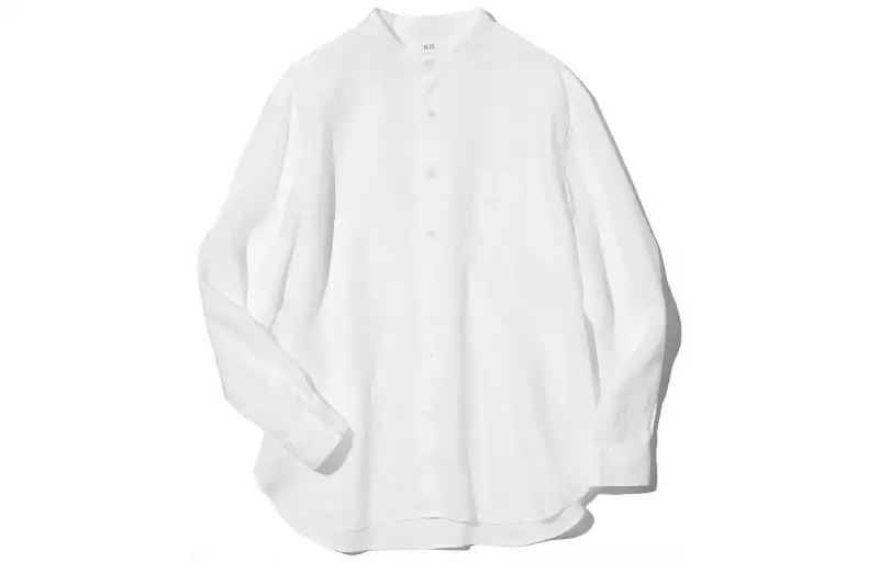 UNIQLO Shirts Unisex White Crew Neck Moderate Other