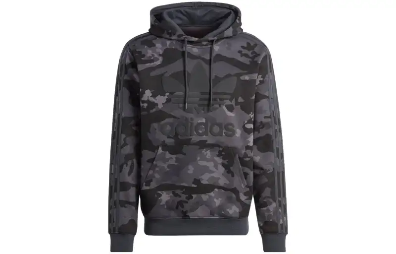 Adidas Originals Camo AOP Originals Sweatshirt Japan Version Men's Dark Gray