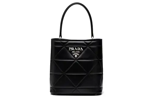 PRADA Leather Handbag Women's Black