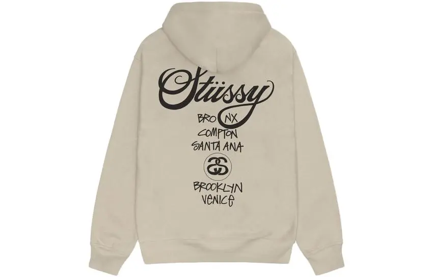 Stussy World Tour Pigment Dyed Hoodie