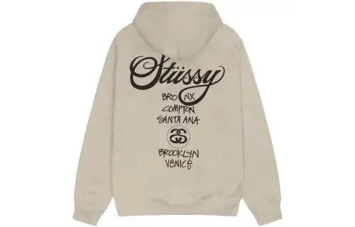 Stussy World Tour Pigment Dyed Hoodie