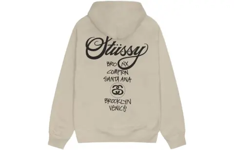 Stussy World Tour Pigment Dyed Hoodie