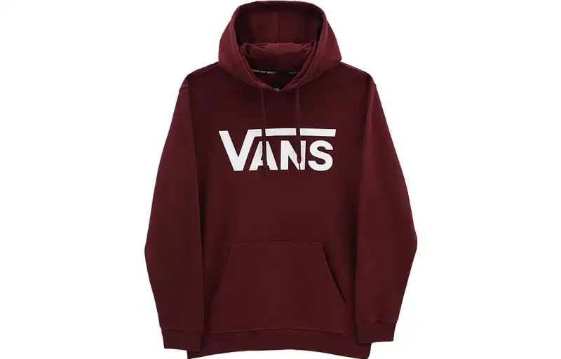 Vans Sweatshirts Unisex Red Hooded Moderate Regular