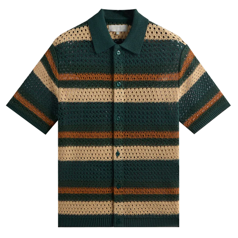 Рубашка KITH Рубашка в полоску (бежевая)