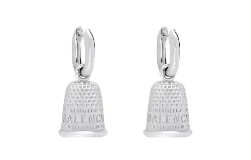 【Previous Season】Thimble crystal-embellished earrings