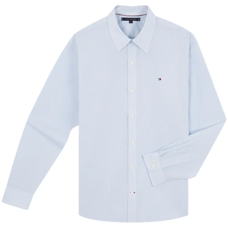 Tommy Hilfiger Shirt Men's Blue White Plaid