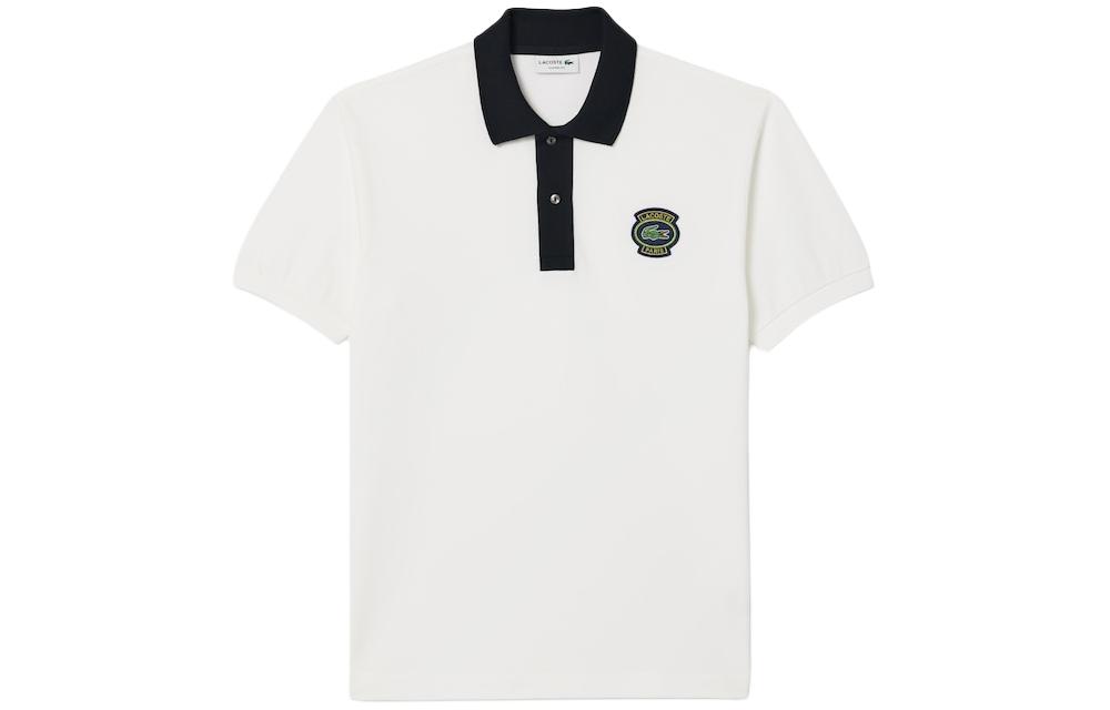 Мужская футболка LACOSTE LACOSTE Polo / (бело-черная)