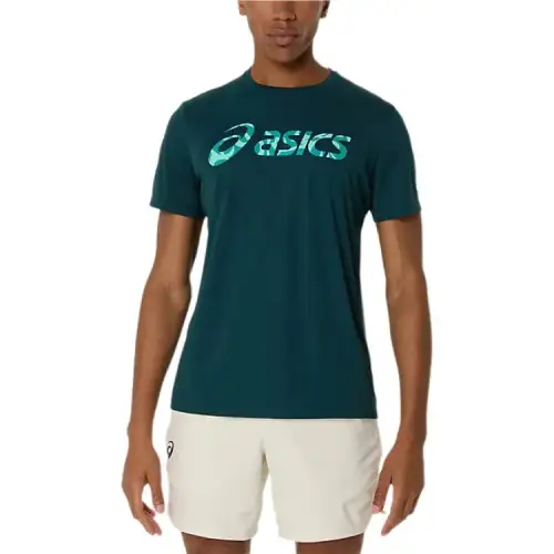 ASICS SS25 MATCH SEASONAL GRAPHIC TEE T Shirt Men's Saxon Green