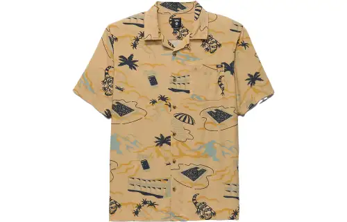 Vans Shirt Men's Taus Gray Brown