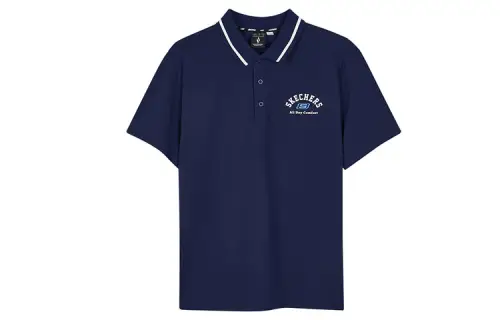 Skechers Polo Shirt Men's Marine Blue