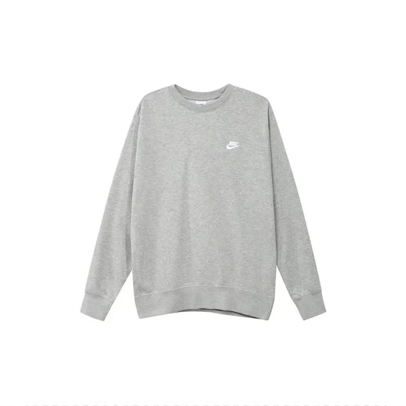 Nike Sweatshirts Men's Gray Crew Neck Moderate Regular