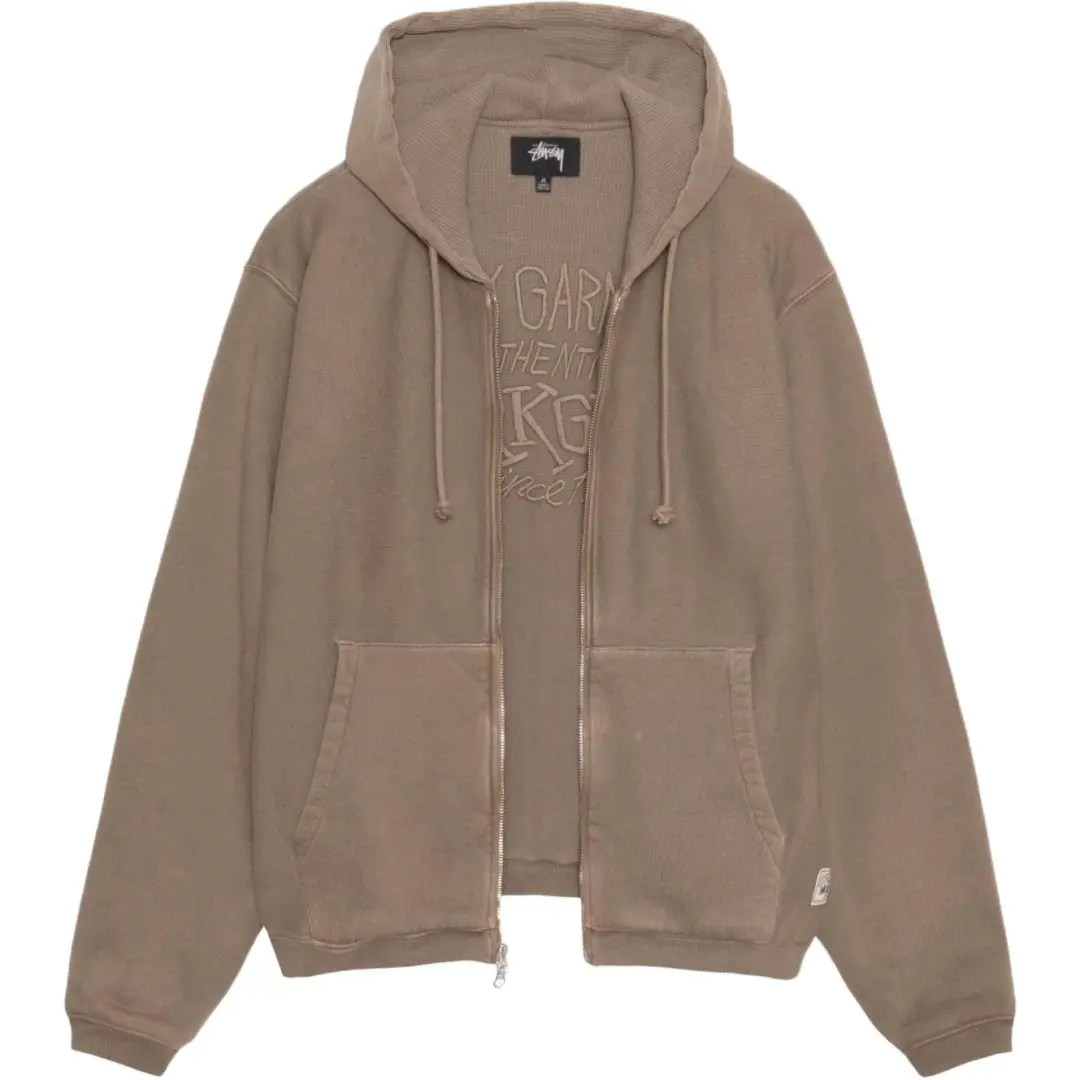 Stussy Waffle Lined Zip Hoodie