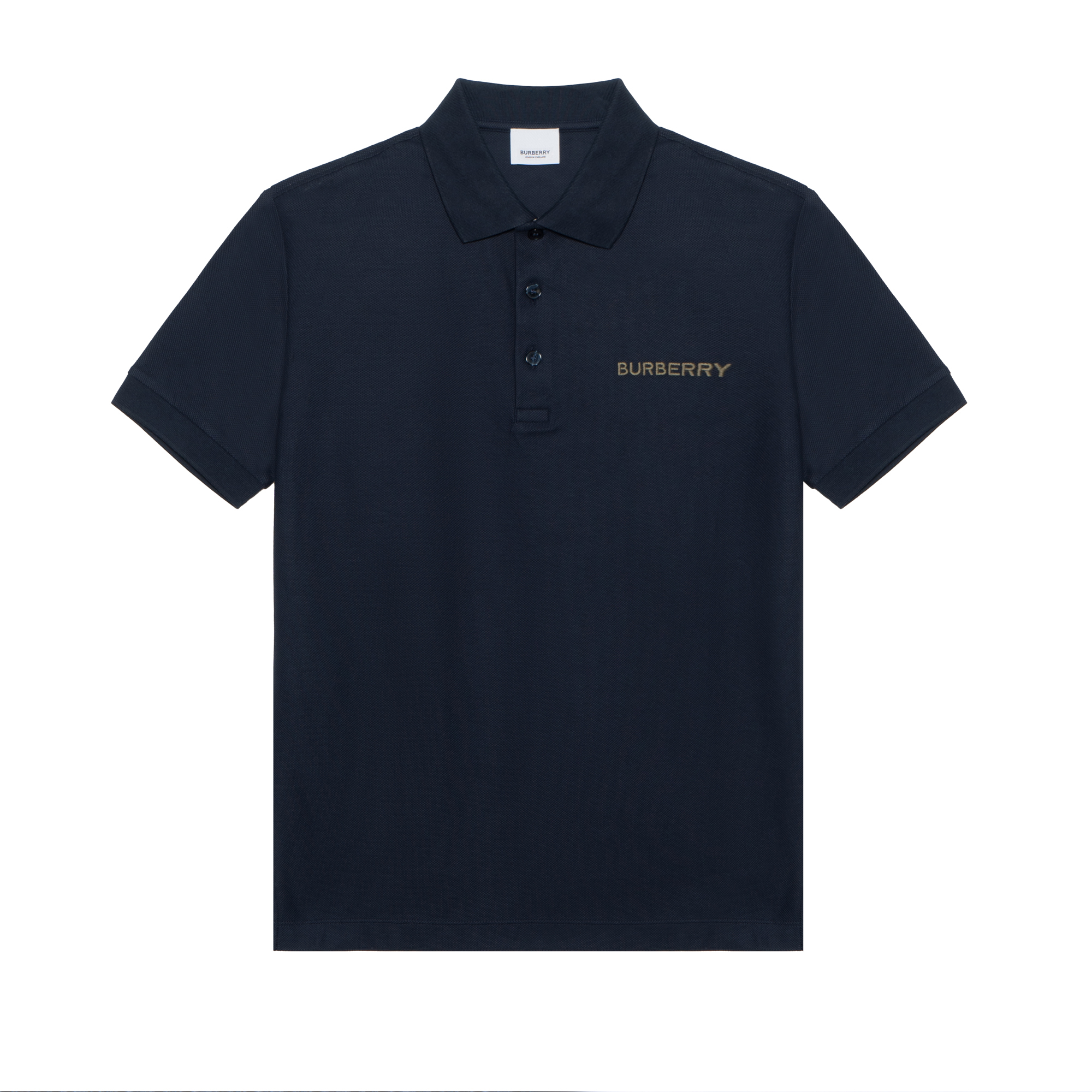 Мужская футболка Burberry Burberry SS24 LogoPolo (темно-синяя)