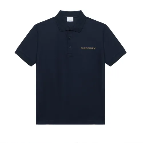Burberry SS24 Polo Shirt Men's Marine Blue